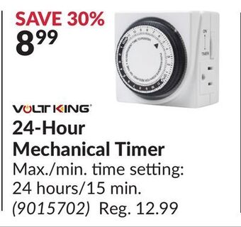Princess Auto 24-hour mechanical timer offer