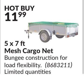 Princess Auto 5 x 7 ft mesh cargo net offer