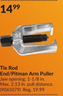 Princess Auto Tie rod end/pitman arm puller offer