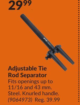 Princess Auto Adjustable tie rod separator offer