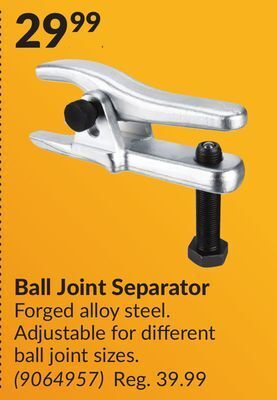 Princess Auto Ball joint separator offer