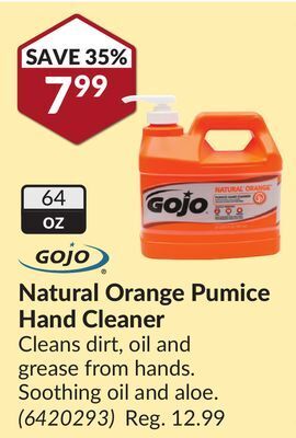 Princess Auto Pumice hand cleaner offer