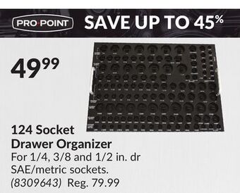 Princess Auto 124 socket drawer organizer offer