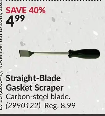 Princess Auto Straight-blade gasket scraper offer