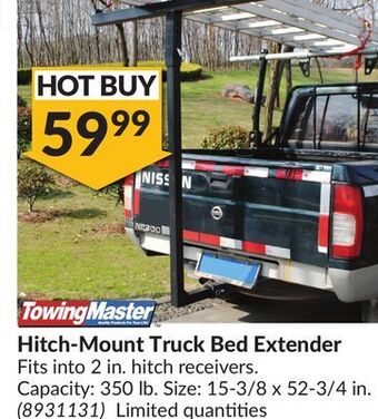 Princess Auto Hitch-mount truck bed extender offer