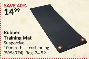 Princess Auto Rubber training mat offer