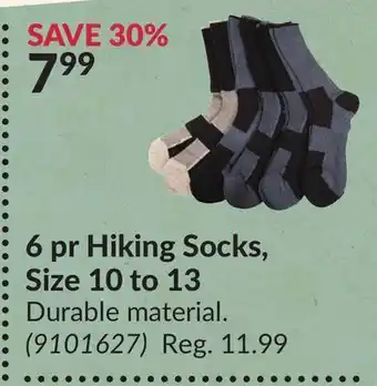 Princess Auto Hiking socks offer