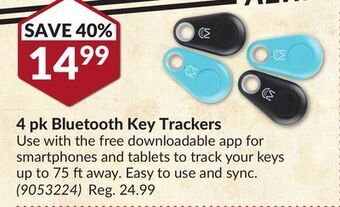 Princess Auto 4 pk bluetooth key trackers offer