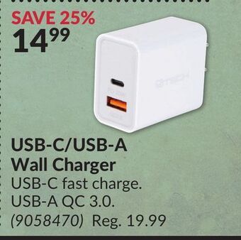 Princess Auto Usb-c/usb-a wall charger offer