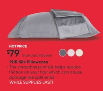 Sleep Country Pür silk pillowcase offer