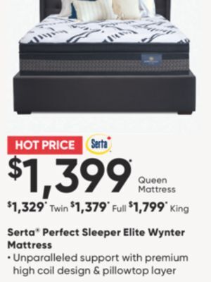 Sleep Country Serta perfect sleeper elite wynter mattress offer