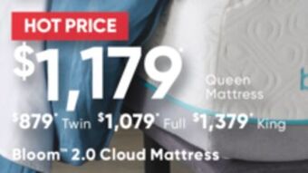 Sleep Country Bloom 2.0 cloud mattress offer