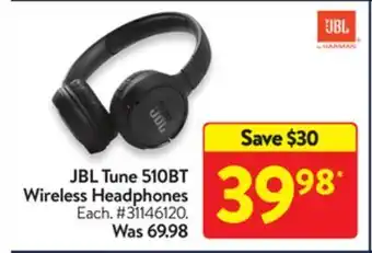 Walmart Jbl tune 510bt wireless headphones offer