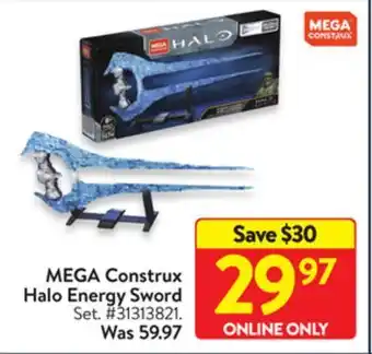 Walmart Mega construx halo energy sword offer