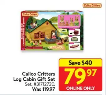 Walmart Calico critters log cabin gift set offer