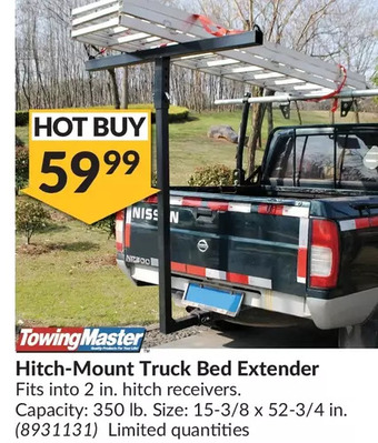 Princess Auto Towingmaster hitch-mount truck bed extender offer