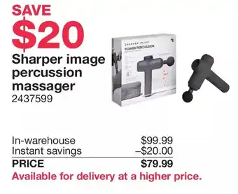 Costco Sharper image percussion massager offer