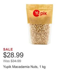 Costco Yupik macadamia nuts, 1 kg offer