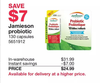 Costco Jamieson probiotic offer