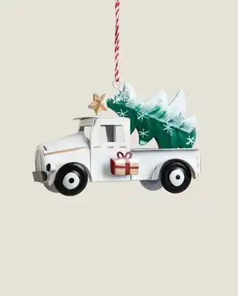 Metal van ornament