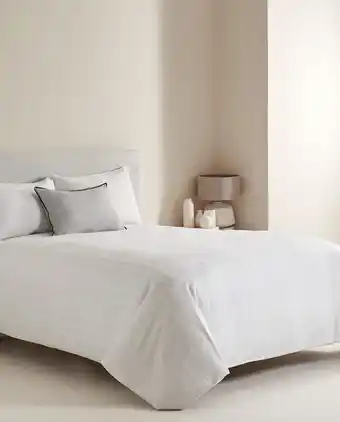 ZARA HOME Striped sateen duvet cover offer