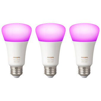 Best Buy Philips hue a19 smart bluetooth led light bulbs - 3 pack - white & colour ambiance - only at best buy offer