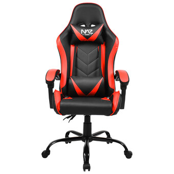 Best Buy Naz comfort ergonomic faux leather gaming chair - red/black offer