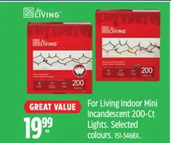Canadian Tire For living indoor mini incandescent 200-ct lights offer