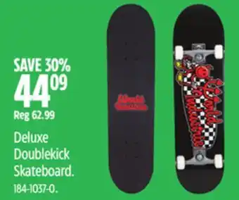 Canadian Tire World industries deluxe doublekick skateboard offer