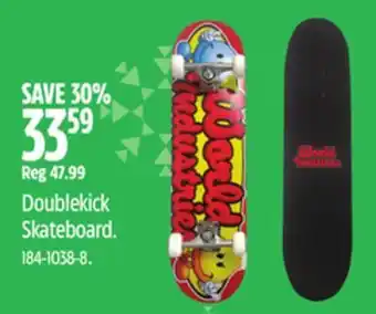 Canadian Tire Doublekick skateboard offer