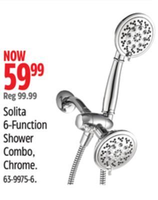 Canadian Tire Pfister solita 6-function shower combo, chrome offer