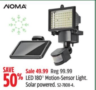 Canadian Tire Noma led 180° motion-sensor light offer