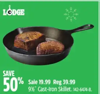 Canadian Tire Lodge 91⁄2˝ cast-iron skillet offer