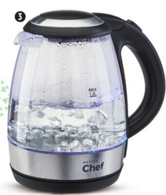 Canadian Tire Master chef 1l glass kettle offer