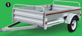 Canadian Tire Stirling 4x7' galvalume plus box trailer offer