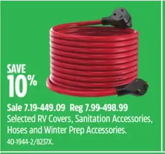 Canadian Tire Selected rv covers, sanitation accessories, hoses and winter prep accessories offer
