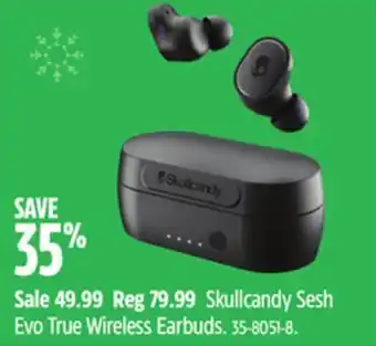 Canadian Tire Skullcandy sesh evo true wireless earbuds offer