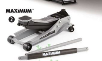 Canadian Tire Maximum 3-ton super-duty low-profile garage jack offer