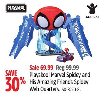 Canadian Tire Playskool marvel spidey and his amazing friends spidey web quarters offer