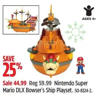 Canadian Tire Nintendo super mario dlx bowser's ship playset offer