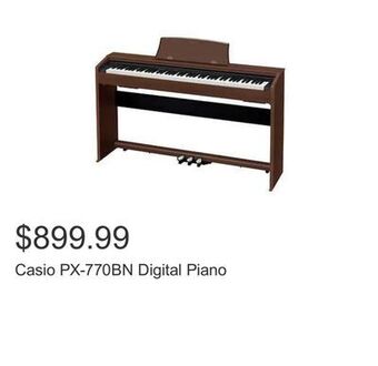 Costco Casio px-770bn digital piano offer