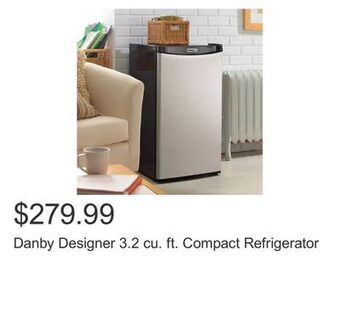 Costco Danby designer 3.2 cu. ft. compact refrigerator offer