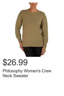 Costco Philosophy women's crew neck sweater offer