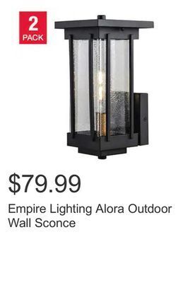Costco Empire lighting alora outdoor wall sconce offer