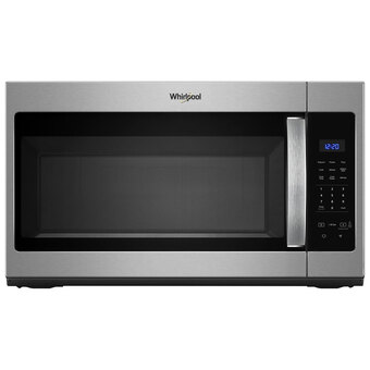 Best Buy Whirlpool over-the-range microwave - 1.7 cu. ft. - black/stainless steel offer
