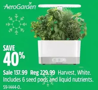 Canadian Tire Aerogarden harvest offer