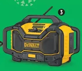 Canadian Tire Dewalt 20v max jobsite bluetooth radio/charger, dcr025 offer