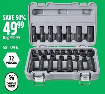 Canadian Tire Maximum impact socket sets offer