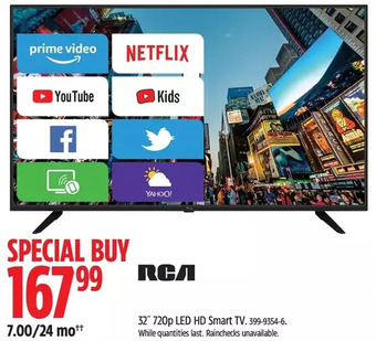 Canadian Tire Rca 32" 720p led hd smart tv offer