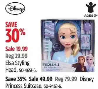 Canadian Tire Elsa styling had | disney princess suitcase offer